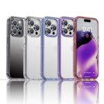 For iPhone 15 Pro iPAKY Hanguang Series Transparent TPU+PC Phone Case(Transparent Black) - Image 2