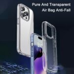 For iPhone 15 Pro iPAKY Hanguang Series Transparent TPU+PC Phone Case(Transparent Black) - Image 3