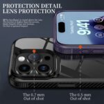 For iPhone 15 Plus iPAKY MG Series Transparent PC+TPU Phone Case(Grey) - Image 3