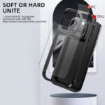 For iPhone 15 Plus iPAKY MG Series Transparent PC+TPU Phone Case(Grey) - Image 4