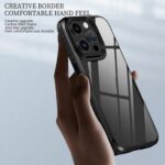 For iPhone 15 Plus iPAKY MG Series Transparent PC+TPU Phone Case(Grey) - Image 5