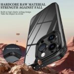 For iPhone 15 Plus iPAKY MG Series Transparent PC+TPU Phone Case(Grey) - Image 6