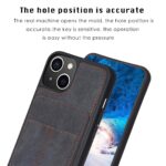 For iPhone 14 Plus BF28 Frosted Card Bag Phone Case with Holder(Black) - Image 3