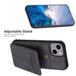 For iPhone 14 Plus BF28 Frosted Card Bag Phone Case with Holder(Black) - Image 5