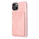 For iPhone 14 Plus BF28 Frosted Card Bag Phone Case with Holder(Pink) - Image 2