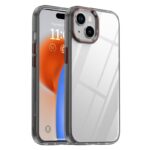 For iPhone 15 Plus iPAKY MG Series Transparent PC+TPU Phone Case(Transparent Black)