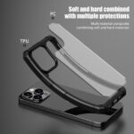 For iPhone 15 Pro iPAKY Guard Series Transparent PC+TPU Phone Case(Blue) - Image 3