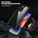 For iPhone 15 Pro iPAKY Guard Series Transparent PC+TPU Phone Case(Blue) - Image 4