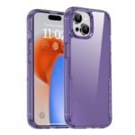For iPhone 15 Plus iPAKY YG Series Transparent PC+TPU Phone Case(Transparent Purple)