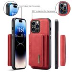 For iPhone 15 Pro DG.MING M2 Series 3-Fold Card Bag Wallet Leather Phone Case(Red) - Image 7