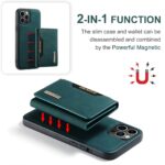 For iPhone 15 Pro DG.MING M2 Series 3-Fold Card Bag Wallet Leather Phone Case(Green) - Image 5