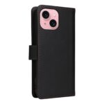 For iPhone 15 BETOPNICE BN-005 2 in 1 Detachable Imitate Genuine Leather Phone Case(Black) - Image 3