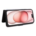 For iPhone 15 BETOPNICE BN-005 2 in 1 Detachable Imitate Genuine Leather Phone Case(Black) - Image 7