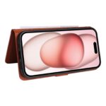 For iPhone 15 BETOPNICE BN-005 2 in 1 Detachable Imitate Genuine Leather Phone Case(Brown) - Image 7