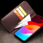 For iPhone 15 Pro QIALINO Classic Gen2 Genuine Leather Phone Case(Black) - Image 5