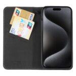 For iPhone 15 Pro Max GEBEI Top-grain Horizontal Flip Leather Phone Case(Black) - Image 4