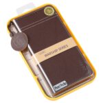 For iPhone 15 Pro Max GEBEI Top-grain Horizontal Flip Leather Phone Case(Brown) - Image 6