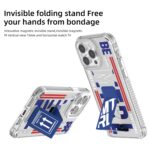 For iPhone 15 Pro Mutural Cyber Series TPU Phone Case with IML Stand(Yellow) - Image 6