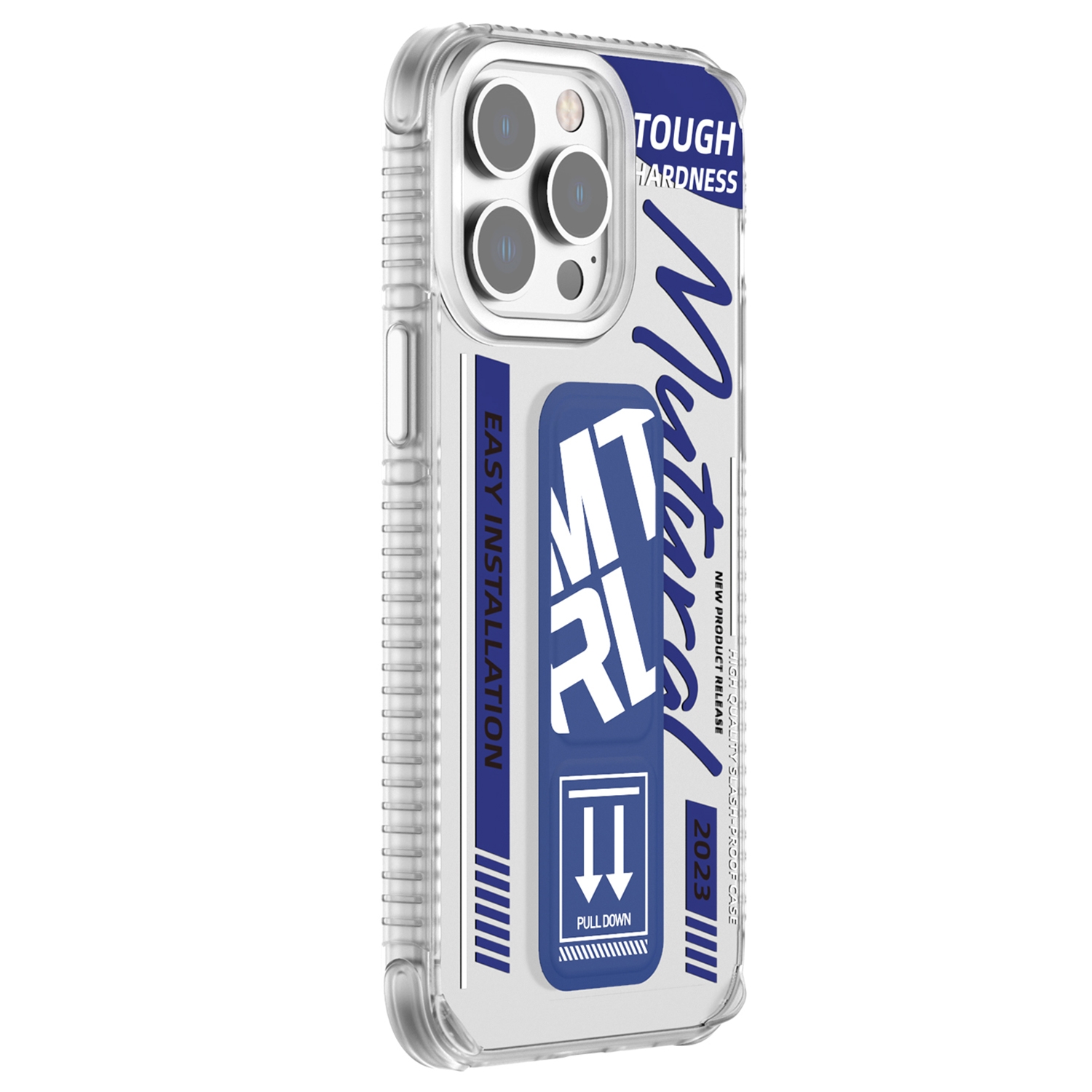 EDA005922402D.jpg For iPhone 15 Pro Mutural Wing Flash Series TPU Phone Case with IML Stand(Blue) - Image 1