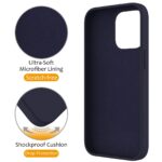 For iPhone 15 Pro Max Liquid Silicone MagSafe Magnetic Phone Case with Ring Holder(Midnight Blue) - Image 4