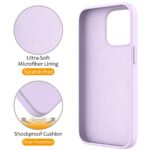 For iPhone 15 Pro Max Liquid Silicone MagSafe Magnetic Phone Case with Ring Holder(Lilac Purple) - Image 4