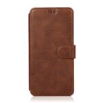 For iPhone 12 Pro Max Calf Texture Magnetic Buckle Horizontal Flip Leather Case with Holder & Card Slots & Wallet & Photo Frame(Brown) - Image 2