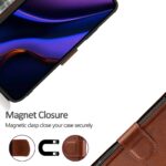 For iPhone 12 Pro Max Calf Texture Magnetic Buckle Horizontal Flip Leather Case with Holder & Card Slots & Wallet & Photo Frame(Brown) - Image 6