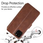 For iPhone 12 Pro Max Calf Texture Magnetic Buckle Horizontal Flip Leather Case with Holder & Card Slots & Wallet & Photo Frame(Brown) - Image 7