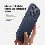 For iPhone 15 Pro Max DUX DUCIS Rafi II Series MagSafe Magnetic Holder RFID Phone Case(Blue) - Image 6