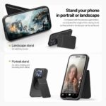 For iPhone 15 Pro DUX DUCIS Rafi II Series MagSafe Magnetic Holder RFID Phone Case(Black) - Image 4