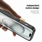 For iPhone 15 DUX DUCIS Rafi II Series MagSafe Magnetic Holder RFID Phone Case(Black) - Image 7