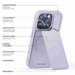 For iPhone 13 Pro DUX DUCIS Rafi II Series MagSafe Magnetic Holder RFID Phone Case(Purple) - Image 3