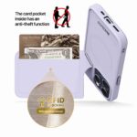 For iPhone 13 Pro DUX DUCIS Rafi II Series MagSafe Magnetic Holder RFID Phone Case(Purple) - Image 5