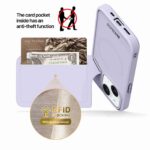For iPhone 14 / 13 DUX DUCIS Rafi II Series MagSafe Magnetic Holder RFID Phone Case(Purple) - Image 5