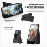 For iPhone 14 Pro DUX DUCIS Rafi II Series MagSafe Magnetic Holder RFID Phone Case(Black) - Image 4