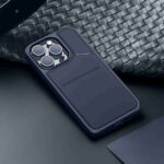 For iPhone 14 Pro Max DUX DUCIS Rafi II Series MagSafe Magnetic Holder RFID Phone Case(Blue) - Image 2