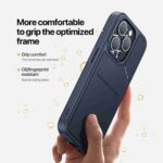 For iPhone 14 Pro Max DUX DUCIS Rafi II Series MagSafe Magnetic Holder RFID Phone Case(Blue) - Image 6