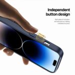 For iPhone 14 Pro Max DUX DUCIS Rafi II Series MagSafe Magnetic Holder RFID Phone Case(Blue) - Image 8