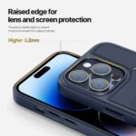 For iPhone 14 Pro Max DUX DUCIS Rafi II Series MagSafe Magnetic Holder RFID Phone Case(Blue) - Image 9