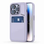 For iPhone 14 Pro Max DUX DUCIS Rafi II Series MagSafe Magnetic Holder RFID Phone Case(Purple)