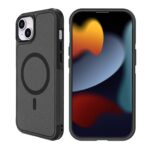 For iPhone 15 RedPepper Armor Magsafe PC Hybrid TPU Phone Case(Black)