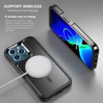 For iPhone 13 Pro RedPepper Armor Magsafe PC Hybrid TPU Phone Case(Black) - Image 6