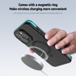 For iPhone 15 Pro RedPepper IP68 Waterproof MagSafe Magnetic Holder Phone Case(Blue) - Image 5