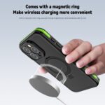 For iPhone 15 Pro RedPepper IP68 Waterproof MagSafe Magnetic Holder Phone Case(Green) - Image 5