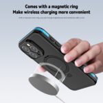 For iPhone 15 Pro Max RedPepper IP68 Waterproof MagSafe Magnetic Holder Phone Case(Light Blue) - Image 5