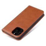 For iPhone 12 mini Fierre Shann PU Genuine Leather Texture Horizontal Flip Leather Case with Holder & Card Slots & Wallet(Brown) - Image 2