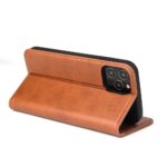 For iPhone 12 mini Fierre Shann PU Genuine Leather Texture Horizontal Flip Leather Case with Holder & Card Slots & Wallet(Brown) - Image 6