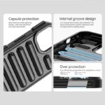 For iPhone 12 Pro Max Capsule Series Candy Color TPU Phone Case(Transparent Grey) - Image 6