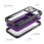 For iPhone 14 Pro RedPepper Shockproof IP68 Waterproof PC + TPU Protective Case(Black) - Image 3