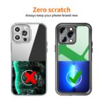 For iPhone 14 Pro Max RedPepper Shockproof IP68 Waterproof PC + TPU Protective Case(Black) - Image 5